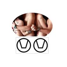 Tatuagem temporária adeptos símbolo swinger reconhecimento