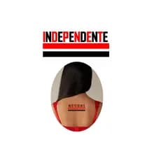 Tatuagem temporária faixa tricolor torcida independente