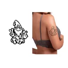 Tatuagem temporária dedão doende rebelde