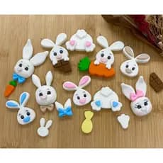 Biscuit Decorativo Páscoa Coelhinho para Artesanato Lembrancinhas Festas e Decoração