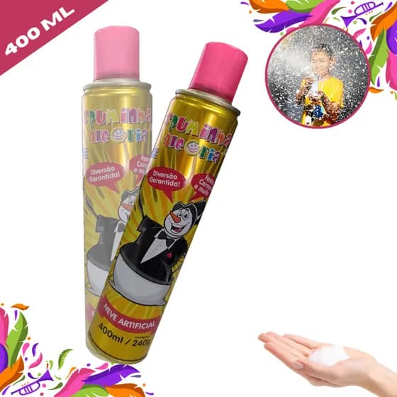 Espuma De Carnaval Spray Artificial Folia Espuma Da Alegria Lata Para Diversão Criança
