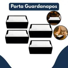 Kit 04 Porta Guardanapo Tv Mesa Lanchonete Bar Restaurante Modelo Horizontal