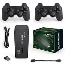 Video Game Stick 4K Com 20000/30000 Jogos 64gb 2 Controles Sem Fio Console Portatil Original
