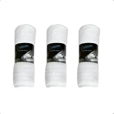 Kit Pano de Limpeza Celeste com 3 Unidades Microfibra Alvejado para Limpeza Eficiente e Durável