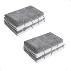 Pano de Chão Microfibra 2 Unidades Celeste Grande 80x50 Alta Absorção Multiuso Limpeza Secagem