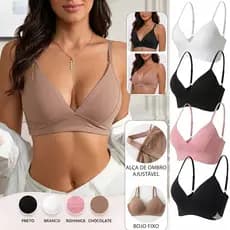 Sutiã Microfibra com Bojo – Alta Sustentação, Conforto Máximo e Ajuste Perfeito|Acabamento Premium 💖