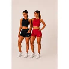 Kit 2 Conjuntos Academia Feminino – Top Firme + Short Modelador para Treino, Academia e Beach Tennis