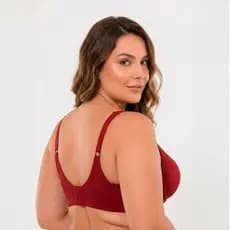 Kit3 Sutiã Feminino Plus Size com Bojo, Laterais Largas, Alta Sustentação, Alças Reguláveis Conforto