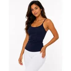 Regata Feminina com Bojo Duplo Microfibra   –  Top Camiseta Confortável, Sem Aro, Treino, Uso Diário