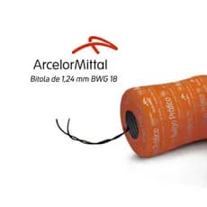 Arame Recozido Fio Duplo Torcido Bitola de 1,24 mm BWG 18 Arcelormittal 500g