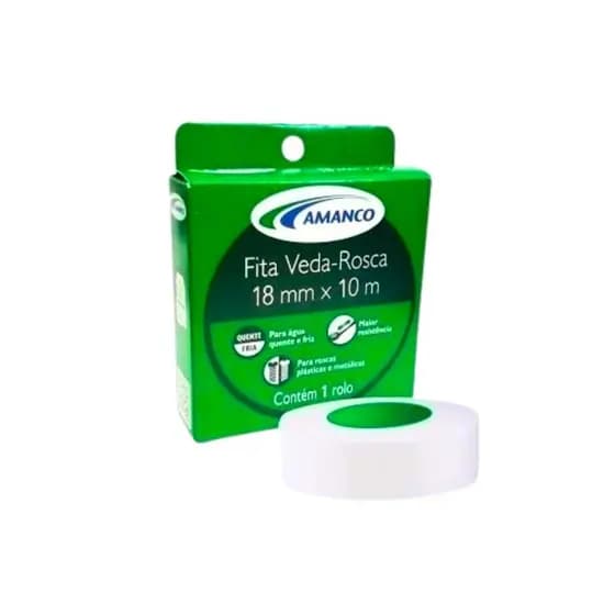 Fita Teflon Veda Rosca 18mm 3/4 Amanco