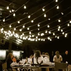 Varal de Luzes Cordão de Iluminação cordinno 10 Soquetes Preto 10m - 110/220V