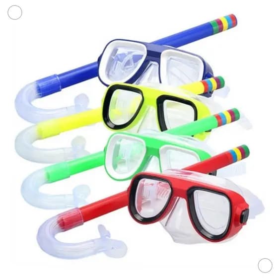 Kit de Mergulho Infantil Máscara e Snorkel Praia Verão Piscina COD WJ-512