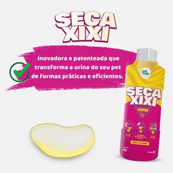 Higienizador De Urina Pet Cães e Gatos 1kg - Seca Xixi Absorve e Transforma em Pó Petmais
