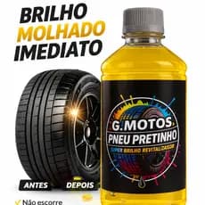 Baba de Camelo 500ML Pneu Pretinho G Motos Brilho Imediato