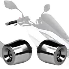 PAR PESO DO GUIDÃO PCX 150 2019 2020 2021 UNIVERSAL BANHO CROMADO