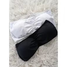Kit 2 Sutiãs Tomara que Caia Com Bojo Removível Top faixa Carnaval Verão Confortável Não Marca