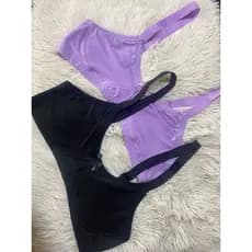 Kit 2 Sutiãs Alta Sustentação Sem Bojo Reforçado Alça Com Regulagem Feminino