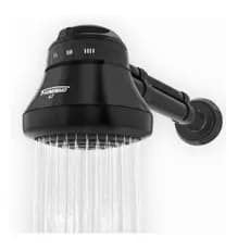 Chuveiro Elétrico Ducha Fame Preto Braço Cano 4t