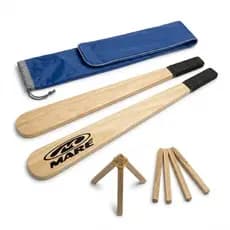Jogo De Taco Maré Madeira Jogo Tacobol Casinha e Bolsa Jogo de Bet Completo