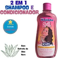 Shampoo e Condicionador 2 em 1Infantil 400 mL Hipoalergênicos Aloe Vera
