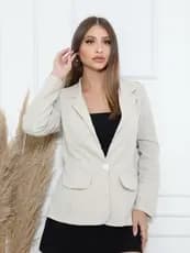 Blazer de linho feminino tendência 2024 envio imediato