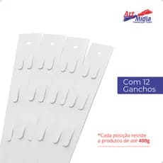 Kit Fitas Cross Clip Strip Ponto De Venda PDV Resistente Com Varias Posiçoes de Fixaçao