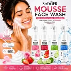 Sabonete Mousse de Limpeza Facial com Escova de Silicone 120ml - Skincare