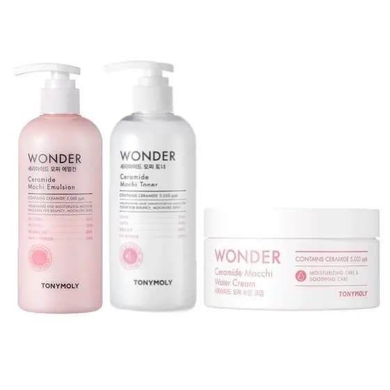 [TONYMOLY] Wonder Ceramide Mochi Toner/Emulsão/Creme , Cosméticos Coreanos , Cuidados Com A Pele Coreano