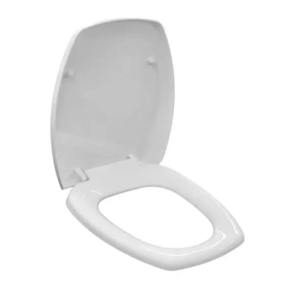 Assento Sanitário Amortecido Thema Branco Incepa Soft Plus Tampa Para Vaso