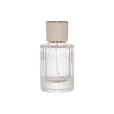 Frasco Perfume Luxo C/ Válvula Spray Tampa Dourada 50ml