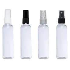 Frasco Pet 60ml Cilíndrico Transparente com Válvula Spray Para Perfume Aromatizador Lembrancinhas