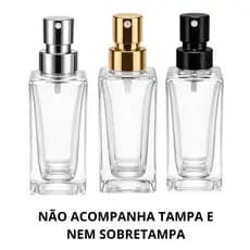 Frasco Square 15ml Recrave Boca 15mm Com Valvula Sprar Para Perfumistas