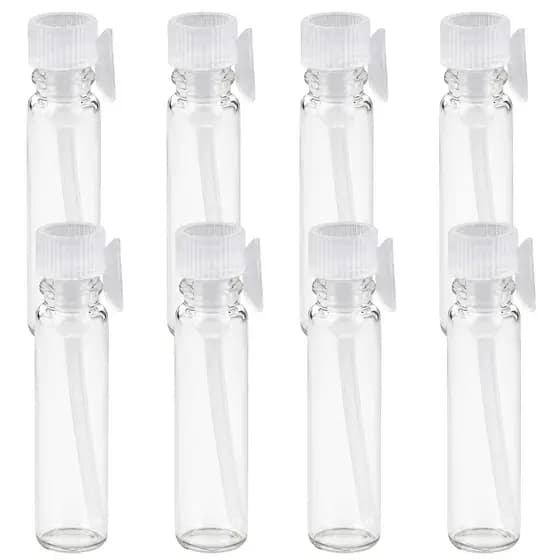 Flaconete De Vidro Pressão Amostra Perfume 1ml Com Tampa Decant Mini Frasco Para Perfume