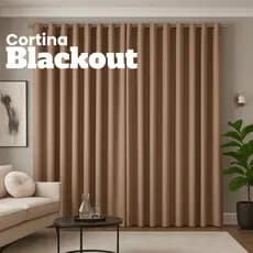 Cortina Blackout Em Tecido 6,00x2,70 Sala Quarto Porta De Vidro Balcão