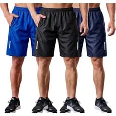 Kit 3 Bermudas Shorts Masculino Dry Fit Futebol Estilo Fitness PROMOÇÃO 2026