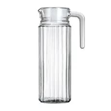 Jarra Vidro Transparente Com Tampa 1 Litro Refrigeracao Bebidas Geladas Conservacao