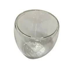 Conjunto Copos Cafe Vidro Borossilicato Formato Coracao 90ml Transparente Resistente