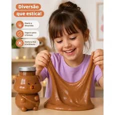 Slime Capivara com Aroma Doce Antiestresse 400G com Pote Reutilizável