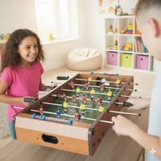 Mini Pebolim Futebol De Mesa Totó Modelo Infantil Com Placar E 2 Bolinhas