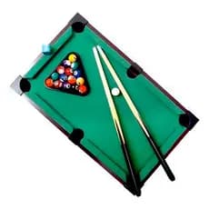 Jogo Interativo Mini Mesa De Bilhar Sinuca Infantil Snooker Completo 2 Tacos  E Bolas