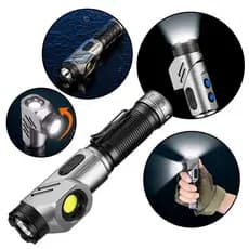 Lanterna LED Dobrável com Imã 90 Graus Recarregável 1500Lm