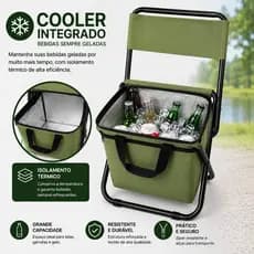 Cadeira Dobrável Para Exterior Portátil [Verde]