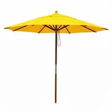 Ombrelone Guarda Sol Redondo Madeira Praia Piscina Tecido Bagum 2,40 Mt - Sem aba
