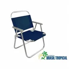 CADEIRA RIVIERA REFORÇADA 130KG  CADEIRA DE PRAIA ALUMÍNIO (PESCA/CAMPING/PISCINA)