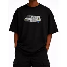 Camiseta Skatshirt Oversized Streetwear Algodão Silk Viva o Skate Unissex