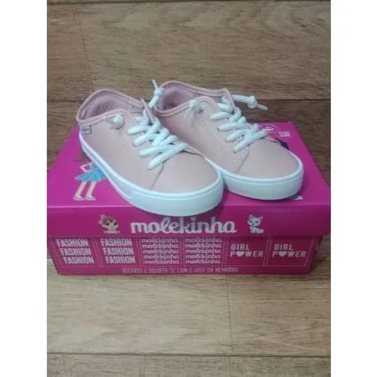 tenis molekinha calce facil rose infantil