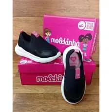 TENIS CALCE FACIL MOLEKINHA PRETO INFANTIL