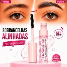 Gel Para Sobrancelhas E Cílios Brow Rise Ruby Rose Incolor Efeito Laminado Fixação Duradoura