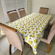 Toalha De Mesa Cozinha Estampada 200X145cm 6 Cadeiras Decorativa